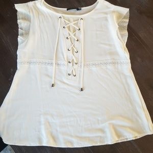 Doe and Ray cream top